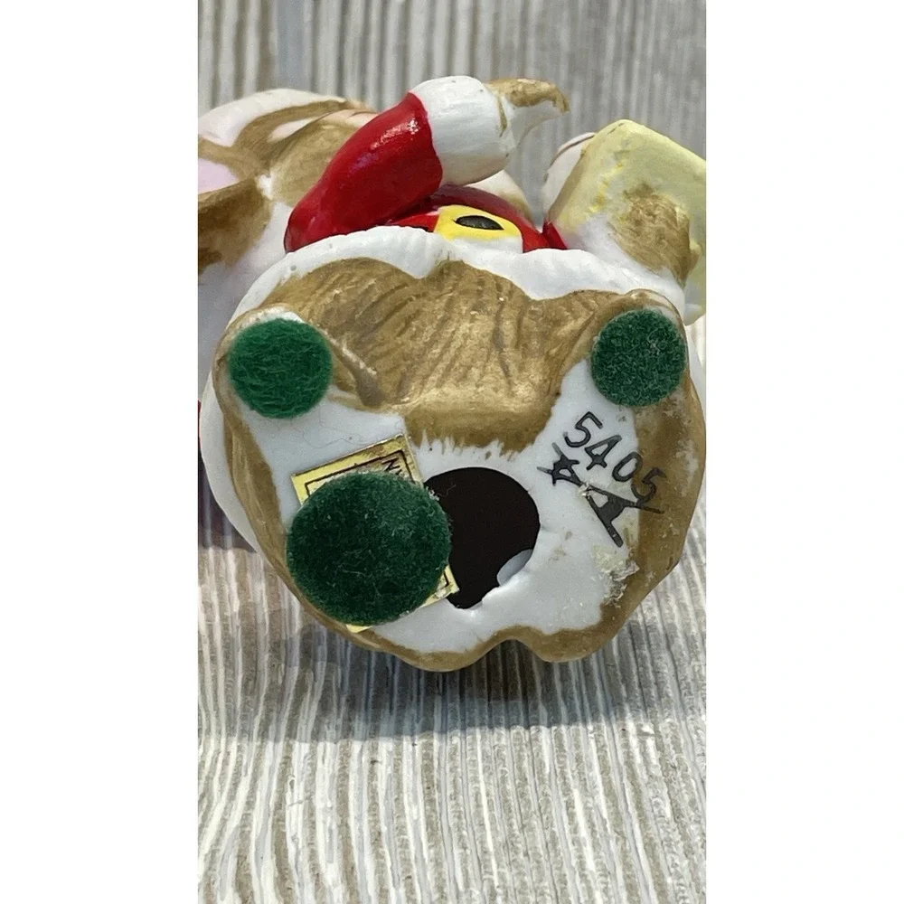Vintage #5405 Homco Christmas Mice Figurines Ceramic Holiday Decor